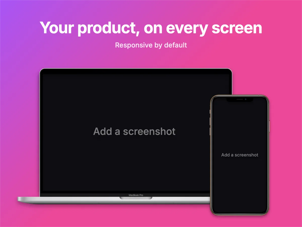Laptop and phone mockup created with Device Shots